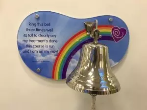 A photo of the cancer bell